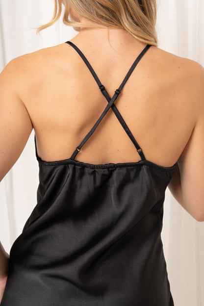 Iris Silk Slip Midnight